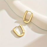 Elegant Geometric Hoop Earrings