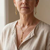 Golden Jewelry Dangle Set