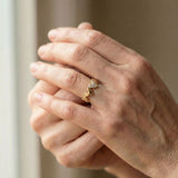 Adjustable Twin Heart Ring