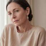 Heart Earrings with silver and gold