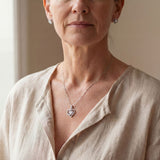 Sterling Silver Heart Necklace and Earrings