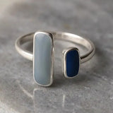 Blue Stone Silver Ring