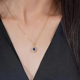 Blue Night Gold Necklace
