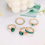 Imperial Emerald Ring Set