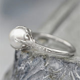 Delicate Pearl & Crystal Ring