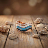 Frosted Wave Ring