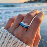 Frosted Wave Ring