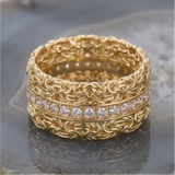 Gold Wide Inlaid Ring
