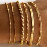 Isabella Classic Gold Bracelet Set