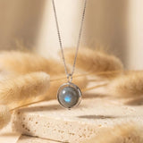 Labradorite Sphere Pendant Necklace