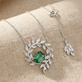 Moss Agate Fern Necklace