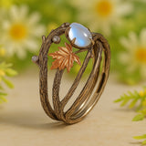 Vintage Nature Moonstone Ring