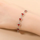 Ophelyra Garnetelle Bracelet White Gold