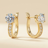 Elegant Channel Earrings | Gold