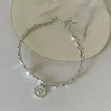 Bamboo Link Pearl Bracelet