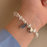 Baroque Pearl Heart Bracelet