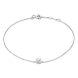 Stone Diamond Bracelet | White Gold