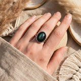 Rainbow Obsidian Statement Ring