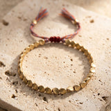 Warm Copper Beaded Bracelet
