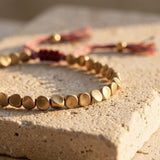 Warm Copper Beaded Bracelet