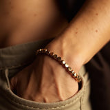 Warm Copper Beaded Bracelet