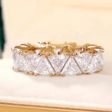 Vintage Triangle Stone Ring