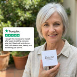 Elegant Silver Necklace with Moon and Stars