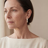 Chic Gold & Crystal Hoop Earrings