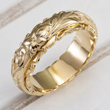 Antique Gold Flower Ring