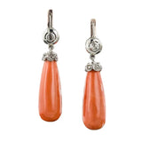 bohemian-antique-coral-hanging-earrings