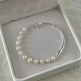 Rigid Pearl Bangle