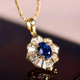 Blue Night Gold Necklace