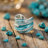 Crystal Wave Ring