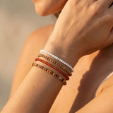 Delicate Stone Stack Bracelet Set