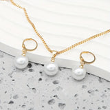 Elegant Graceful Pearl Necklace Set