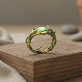 Green Opal Nature Ring