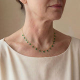 Emerald Droplet Necklace