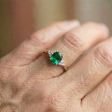 Emerald Promise Ring