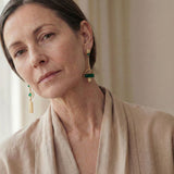 Emerald Geometry Earrings