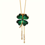 Emerald Clover Necklace