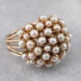 Handmade Inlaid Pearls Ring