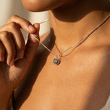 Labradorite Sphere Pendant Necklace