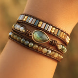 Labradorite Wrap Bracelet