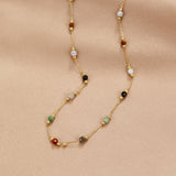 Minimalist Necklace with Stone