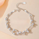 Sparkle Strand Silver Bracelet