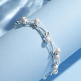 Sparkle Strand Silver Bracelet