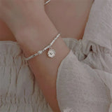 Bamboo Link Pearl Bracelet