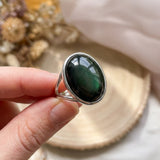 Rainbow Obsidian Statement Ring