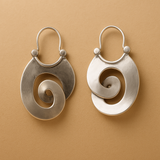 Retro Irregular Silver Earrings