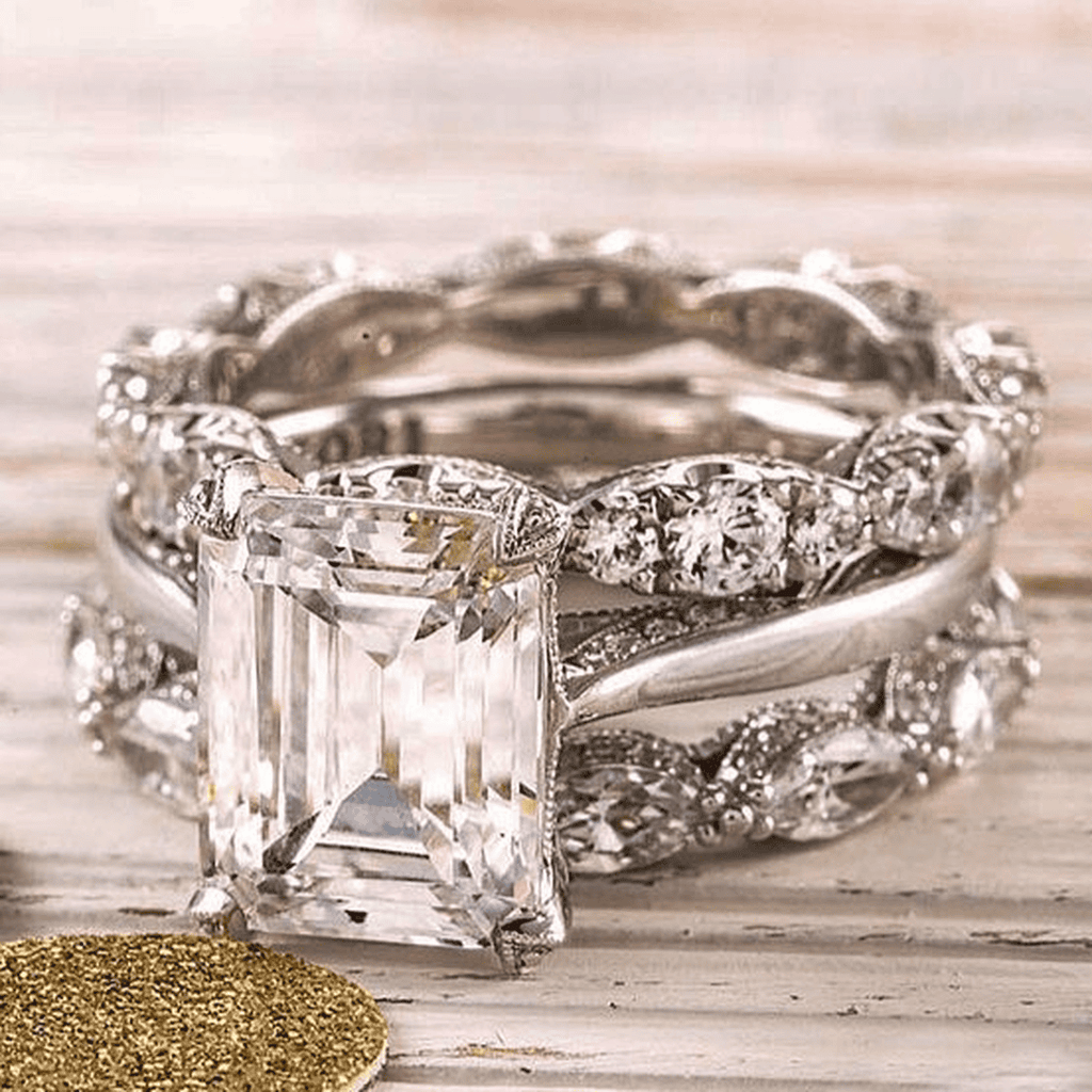Vintage Silver Bright Layer Ring – Estelle Jewellery